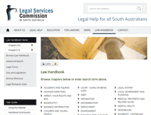 Tablet Screenshot of lawhandbook.sa.gov.au