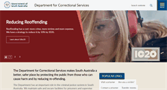 Desktop Screenshot of corrections.sa.gov.au