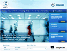 Tablet Screenshot of funds.sa.gov.au