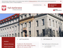 Tablet Screenshot of katowice.sa.gov.pl