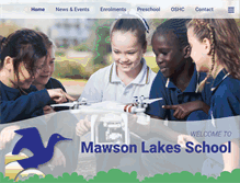 Tablet Screenshot of mawsonlakes.sa.edu.au