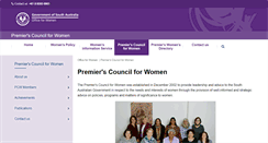 Desktop Screenshot of pcw.officeforwomen.sa.gov.au