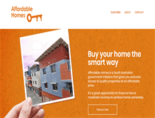 Tablet Screenshot of affordablehomes.sa.gov.au