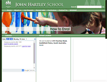 Tablet Screenshot of hartley.sa.edu.au