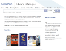 Tablet Screenshot of library.safework.sa.gov.au