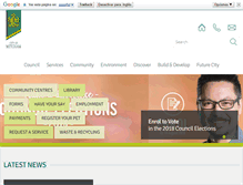 Tablet Screenshot of mitchamcouncil.sa.gov.au