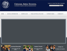 Tablet Screenshot of cedunaas.sa.edu.au
