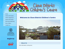 Tablet Screenshot of clevedistrictcc.sa.edu.au