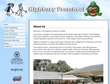 Tablet Screenshot of highburycc.sa.edu.au