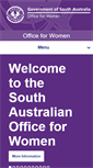 Mobile Screenshot of officeforwomen.sa.gov.au