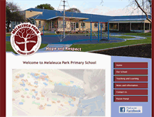 Tablet Screenshot of melparkps.sa.edu.au