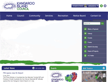 Tablet Screenshot of kangarooisland.sa.gov.au