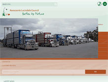 Tablet Screenshot of naracoortelucindale.sa.gov.au