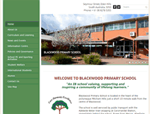 Tablet Screenshot of blackwoodps.sa.edu.au