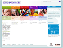 Tablet Screenshot of cyh.sa.gov.au
